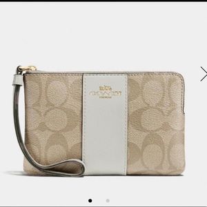 Coach Signature Sateen Wristlet